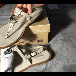 Leather MK sandals
